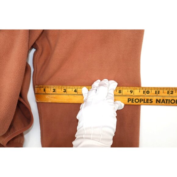 Beyond Yoga XL Womens Rust Fleece Turtleneck Pullover Oversized Sleeves USA Made - Picture 9 of 9